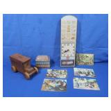 Vintage Wooden Toy Truck Bank,Fig Newton