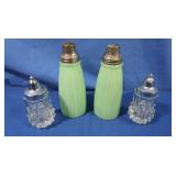 Jadite S&P Shakers,Crystal S&P Shakers
