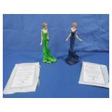 2 Hamilton Collection Princess DI Figurines