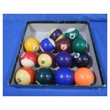 Vintage Belgian Aramith Balls (no white ball)