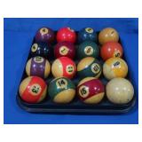 Vintage Cue Ball Set
