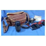 Pentax Me Super Camera w/Telescopic Lens in