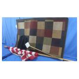 New Skimmer Fish Net,American Flag&Pole,Outdoor