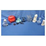 Lego Red Kettle Penny Pot,Frosted Glass Perfume