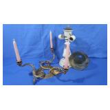 Vintage Porcelain Light,Vinage Candle Stick