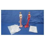 2 Hamilton Collection Princess DI Figurines