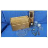 Wooden Bread Box,Kitchen Items,Nut Chopper,Steak