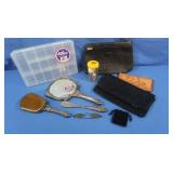 Vintage Silver Plated Hand Mirror&Hair