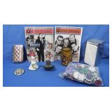 Vintage Sani-Flush Container Top,Lefton Angel Fig.