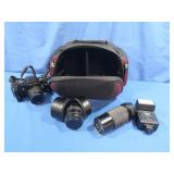 Pentax LX 35MM Film Camera w/access&case