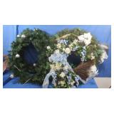 3-30" Christmas Wreaths& 1 Spring Wreath-24"