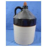 Stoneware Jug 13",has niches but no cracks