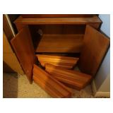 Wooden Cabinet 27x14.5x21"H&3 Wooden Wall Shelves
