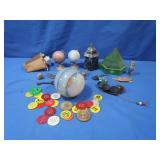 Polished Stone Dï¿½cor,Glass Paper Weight,Night