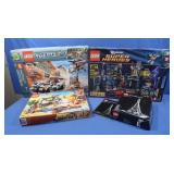 4 Empty Legos Boxes(Super Heroes,Agents,Wild