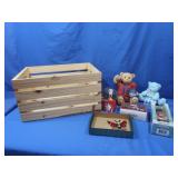 Resin Bear Bank,Snoopy Globe,Teddy Bear Trinket