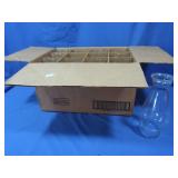 12 Glass Hurricane Lamp Shades,8.5"H