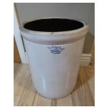 8 Gal Blue Crown Stoneware Crock, 17"H,no cracks