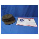 Vintage Wool Buffalo Cap Co Military Hat&VI Corps