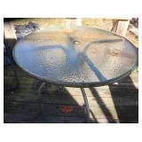 Glass Top Patio Table 42x27"