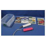 2 Wii Controllers&4 Wii Cartridges