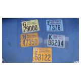 5 Vintage PA Resident Hunter Tags 1957,1958&1959