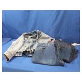 Jean Jacket size S,3 pr Jeans,2 Gloria Vanderbilt
