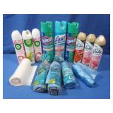 Clorox&Lysol Spray,Air Fresheners,Trash Can Bags