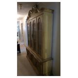 Vintage 2 Piece China Cupboard 61x17.5x82.5"H