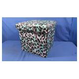 Fabric Covered Storage Box 14.5x14"H