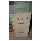 Metal 2 Drawer Filing Cabinet 15x25x29"H