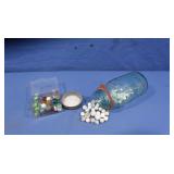Vintgage Glass Marbles,some Shooters