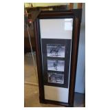 Framed Horse Photos,Signed,16.25x40.5"