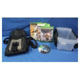 4 Xbox Cartridges&Nintendo Gameboy Carry Case