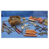 Dunlap Corner Clamps,Hollow Chisel Bits, Auger