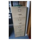 4 Drawer Metal Filing Cabinet 18x28x51.25"H