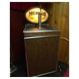 Vintage Michelob-branded Kegerator