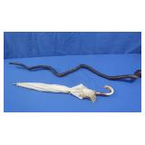 Hand Carved Wooden Stick in Snake Shape,Approx.