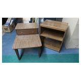 Wooden End Table w/Drawer 19.5x29x21"H&Wooden