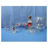 Lg Brandy Snifer,Vintage Musical Decanter&more