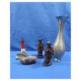 Metal Vase,Ceramic&Wood Home Dï¿½cor