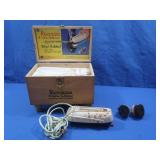 Vintage Shoe Shine Box,10.5x6.5x11"H w/Vintage