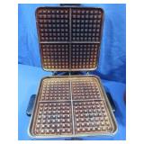 Sunbeam Waffle Iron, 10x10",Ceramic Pot