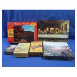 6 Jigsaw Puzzles,some Vintage