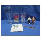 Vintage "Cheers" Beer Glass,Fricker