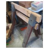 2 Wooden Saw Horses 31"Lx26.75"H