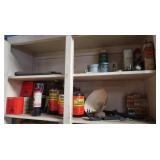 Contents of 2 Shelves-Fuel Additives,Garden