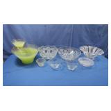 Vintage Blendo Lime Green Chip&Dip Set&Glass