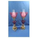 Vintage L.G. Wright/Fenton Cranberry Glass
