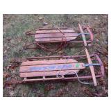 2 Vintage Sleds